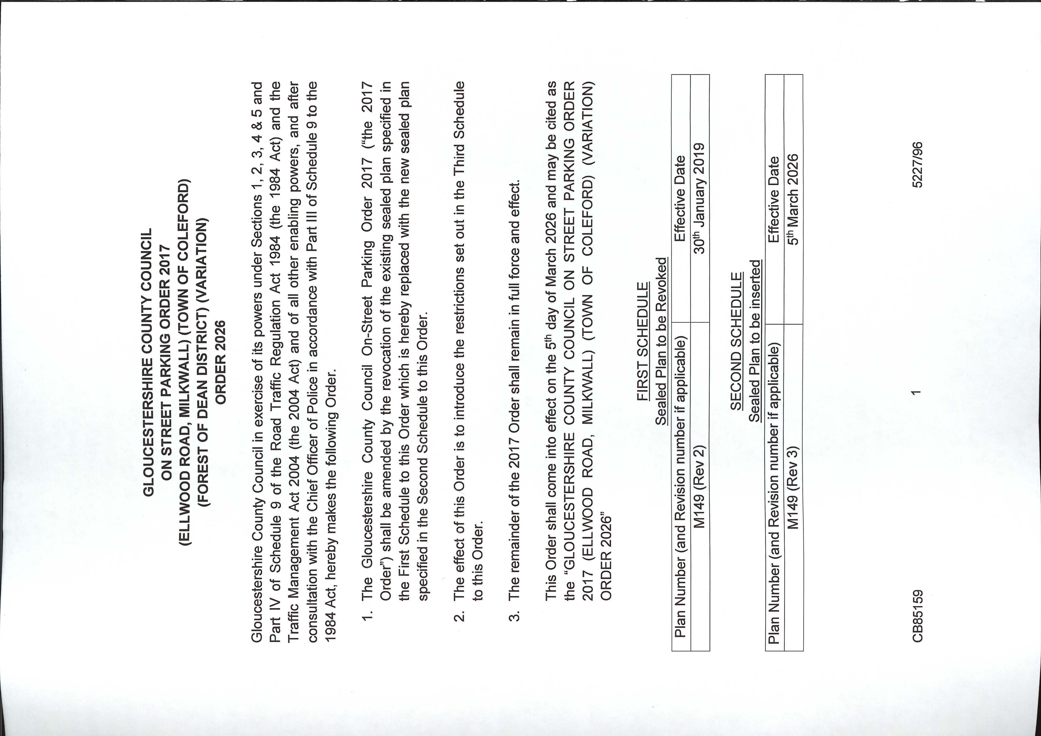Double Yellow Lines order confirmed for Ellwood Road. Operating 5th March 26. www.gloucestershire.gov.uk/tros 